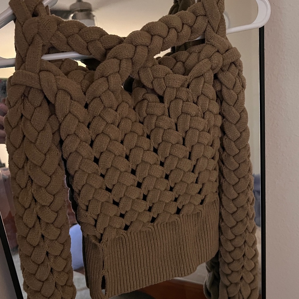 Isa Boulder Open Knit Sweater